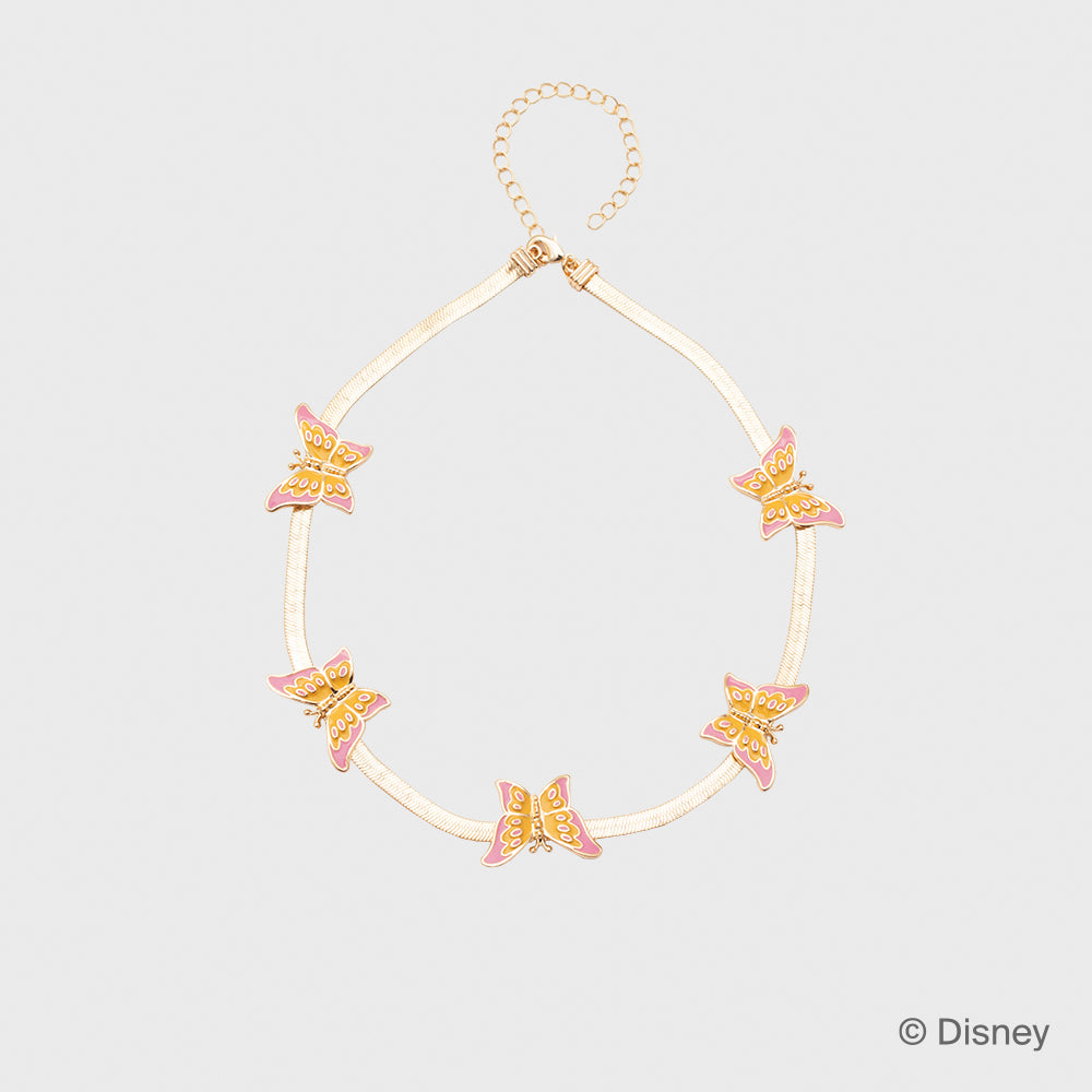 BUTTERFLIES MAXI YELLOW NECKLACE