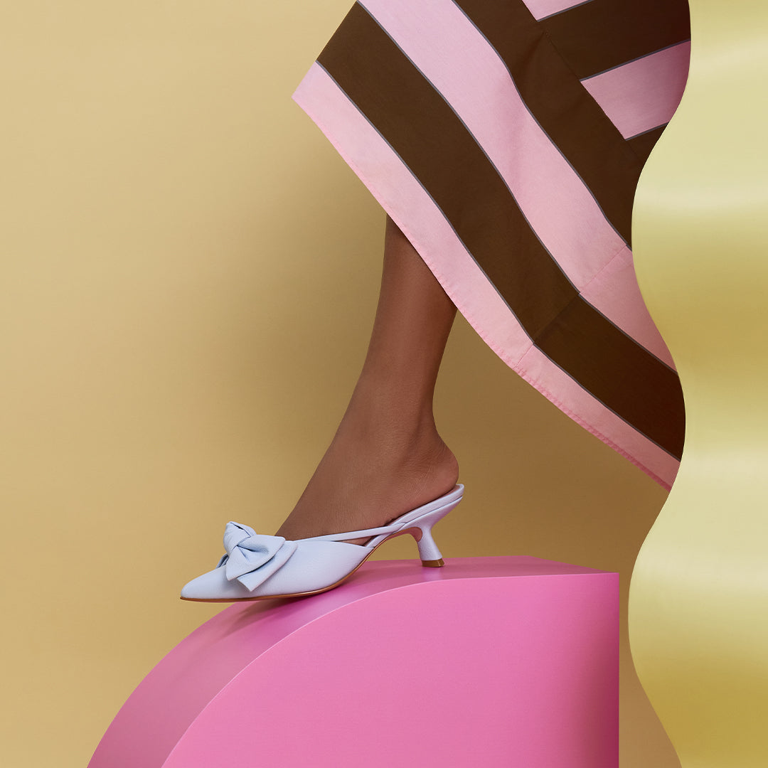 DAENA MIDI MULE LIGHT BLUE
