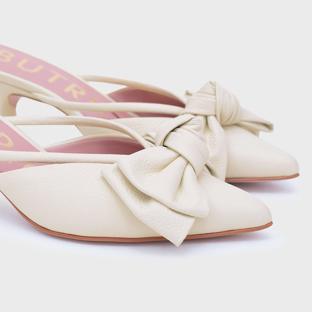 DAENA MULE MIDI HUESO