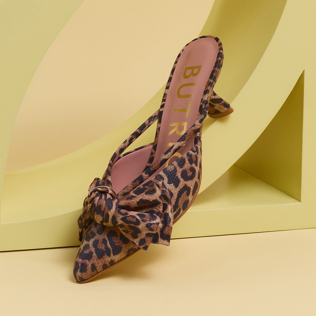 DAENA MULE MIDI LEOPARDO