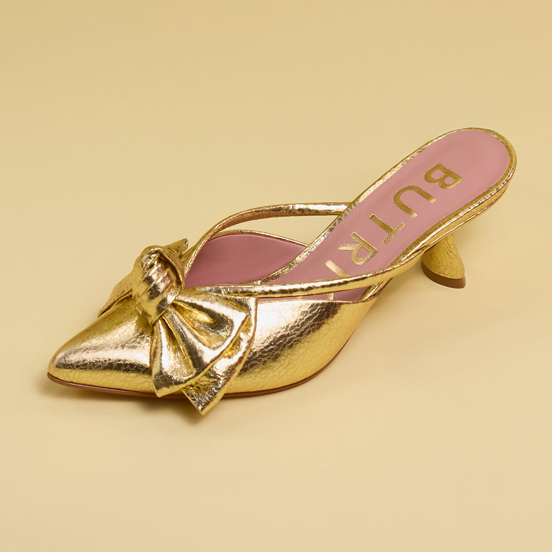 DAENA MIDI MULE GOLD
