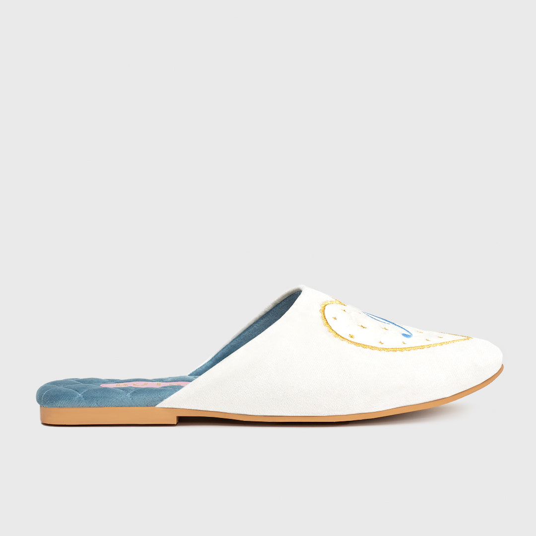 DANAE SLIPPER BRIDE HUESO