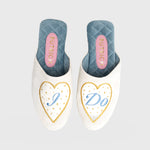 Load image into Gallery viewer, DANAE SLIPPER BRIDE BONE
