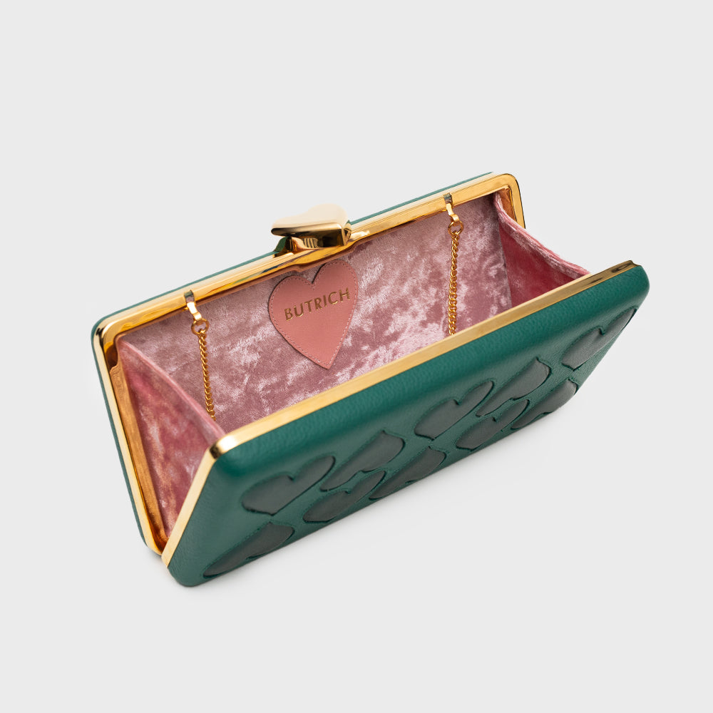 EMILIANA GREEN CLUTCH