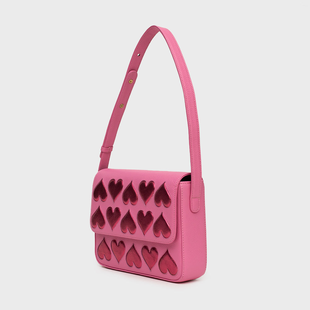 EMILIANA PINK FLAP BAG