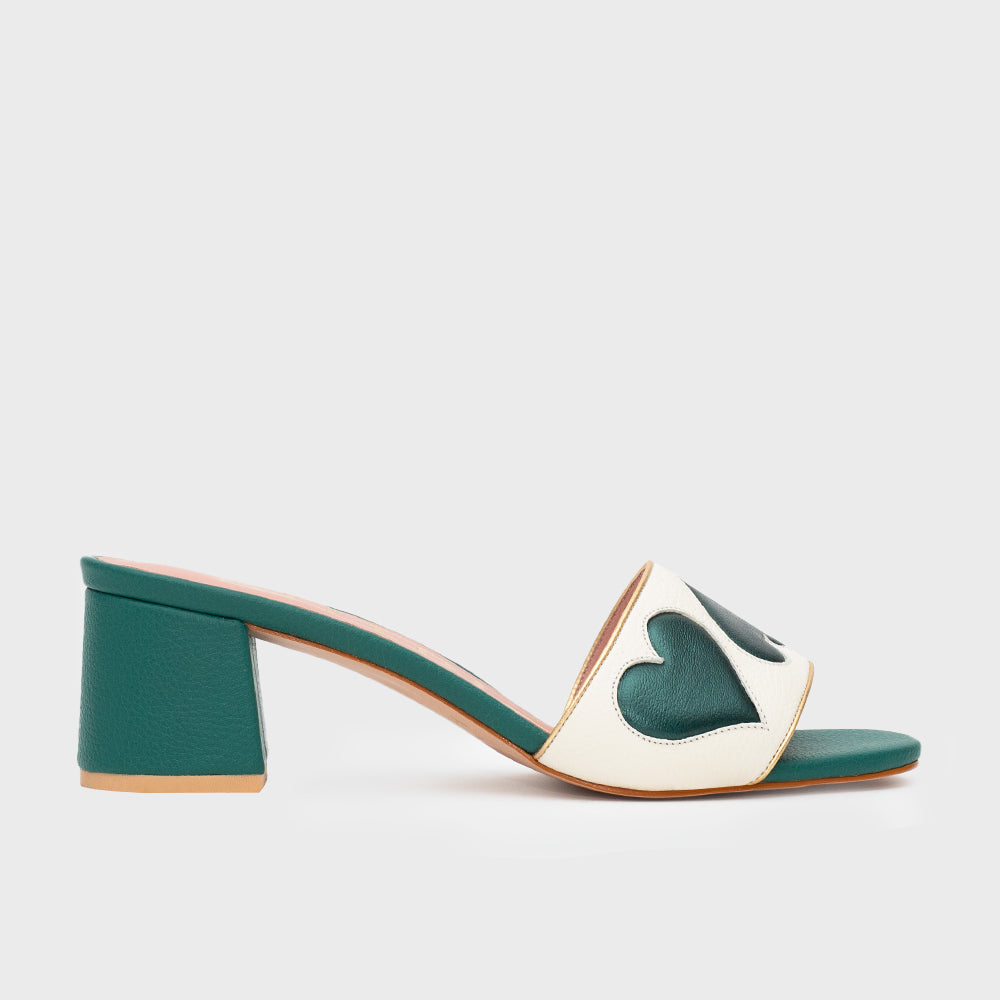 EMILIANA MIDI GREEN IVORY