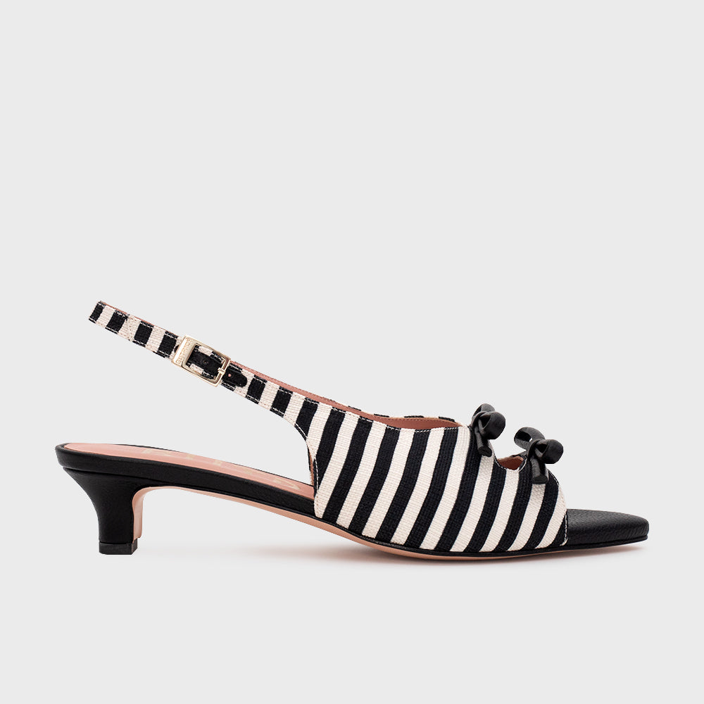 EUGENIA FLAT SLINGBACK NEGRO