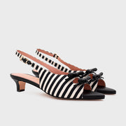 EUGENIA FLAT SLINGBACK NEGRO