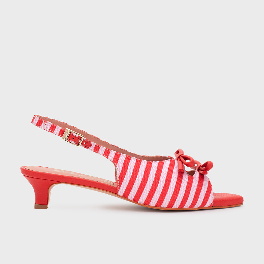 EUGENIA FLAT SLINGBACK ROJO