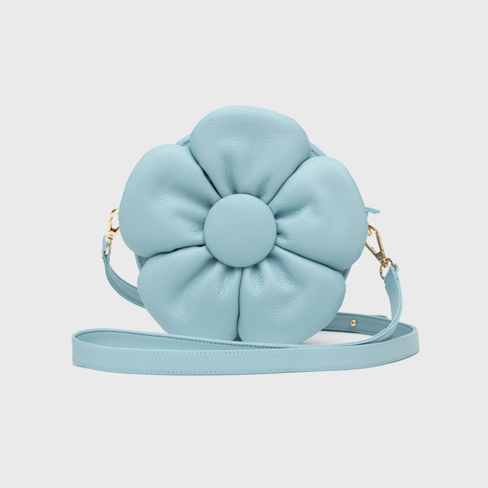 FANCY FLOWER BAG LIGHT BLUE