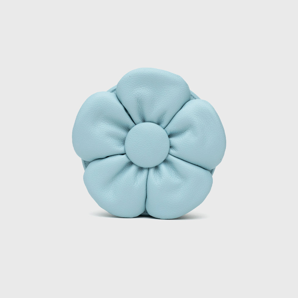 FANCY FLOWER BAG LIGHT BLUE