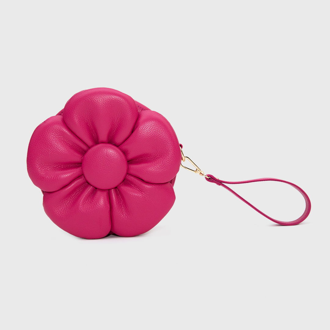 FANCY FLOWER BAG FUCSIA