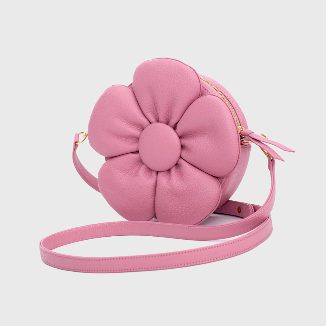 FANCY FLOWER BAG DARK PINK