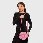 Load image into Gallery viewer, FANCY FLOWER BAG DARK PINK
