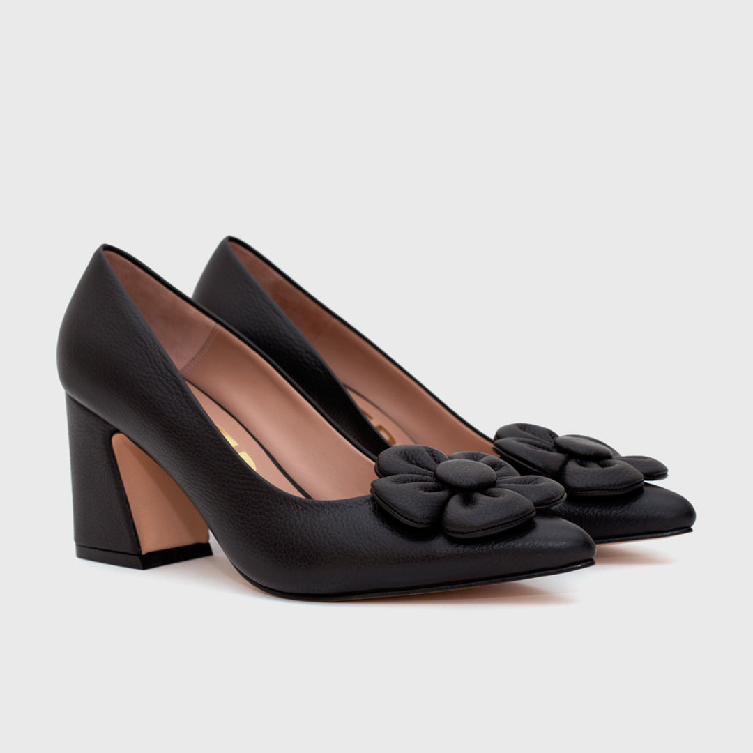 FANCY FLOWER PUMP NEGRO