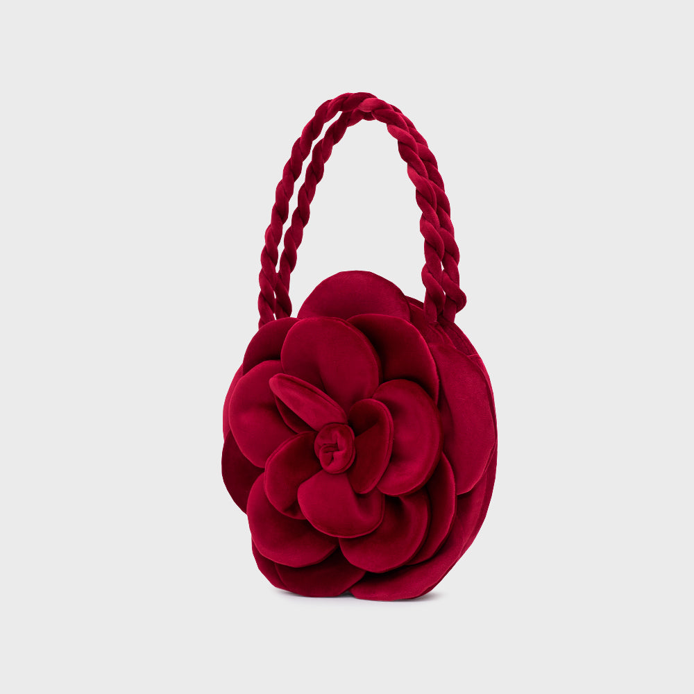 FÁTIMA BAG VELVET MORA