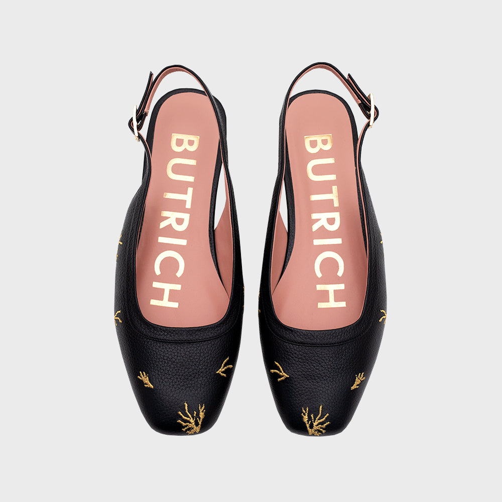 FLAVIA FLAT SLINGBACK NEGRO