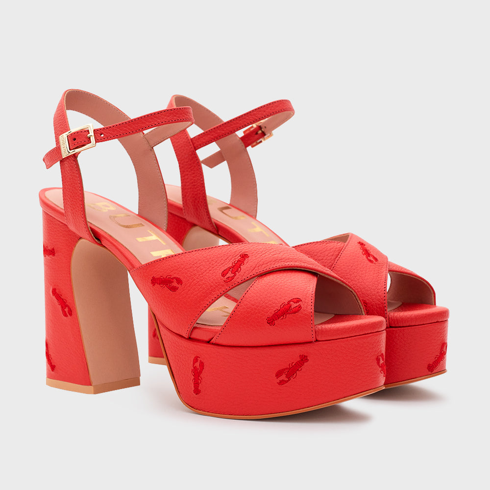 FLAVIA PLATAFORMA ROJO