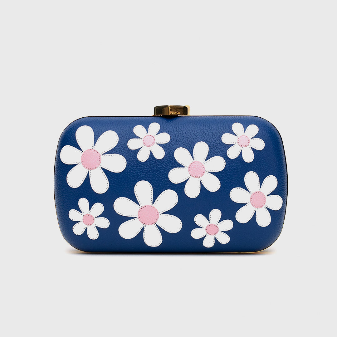 CLUTCH PILLBOX FREDA AZUL