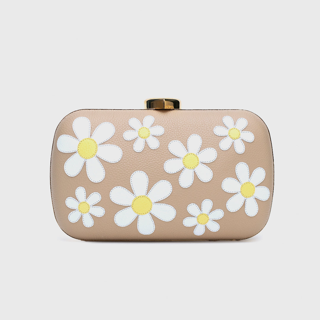 CLUTCH PILLBOX FREDA CREMA