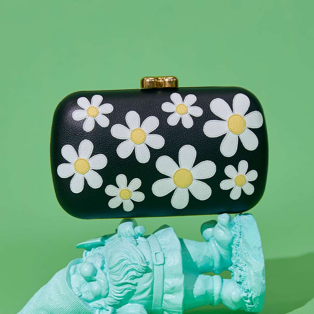 CLUTCH PILLBOX FREDA BLACK