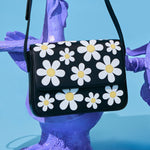 Load image into Gallery viewer, BLACK FREDA FLAP BAG
