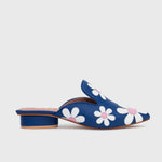 Load image into Gallery viewer, FREDA MULE FLAT BLUE
