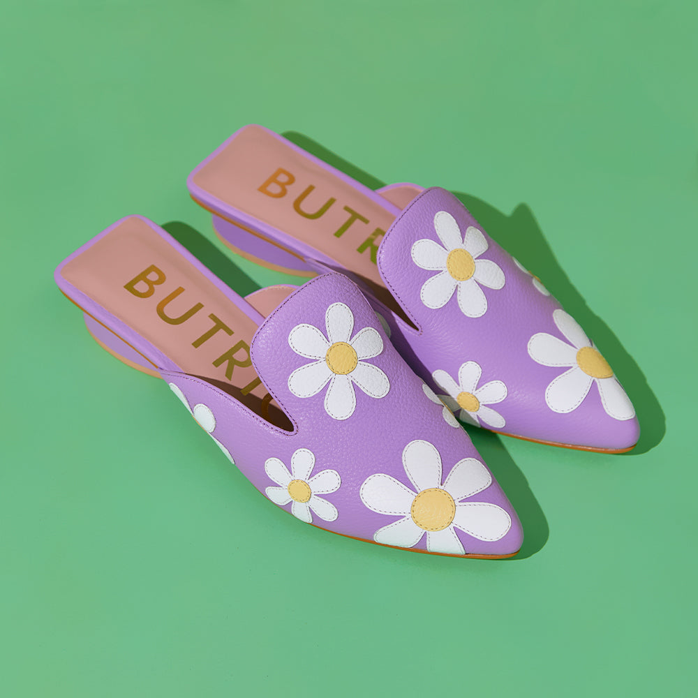 FREDA MULE FLAT LILAC