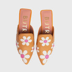 Load image into Gallery viewer, FREDA MULE FLAT ORANGE
