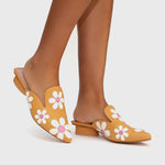 Load image into Gallery viewer, FREDA MULE FLAT ORANGE
