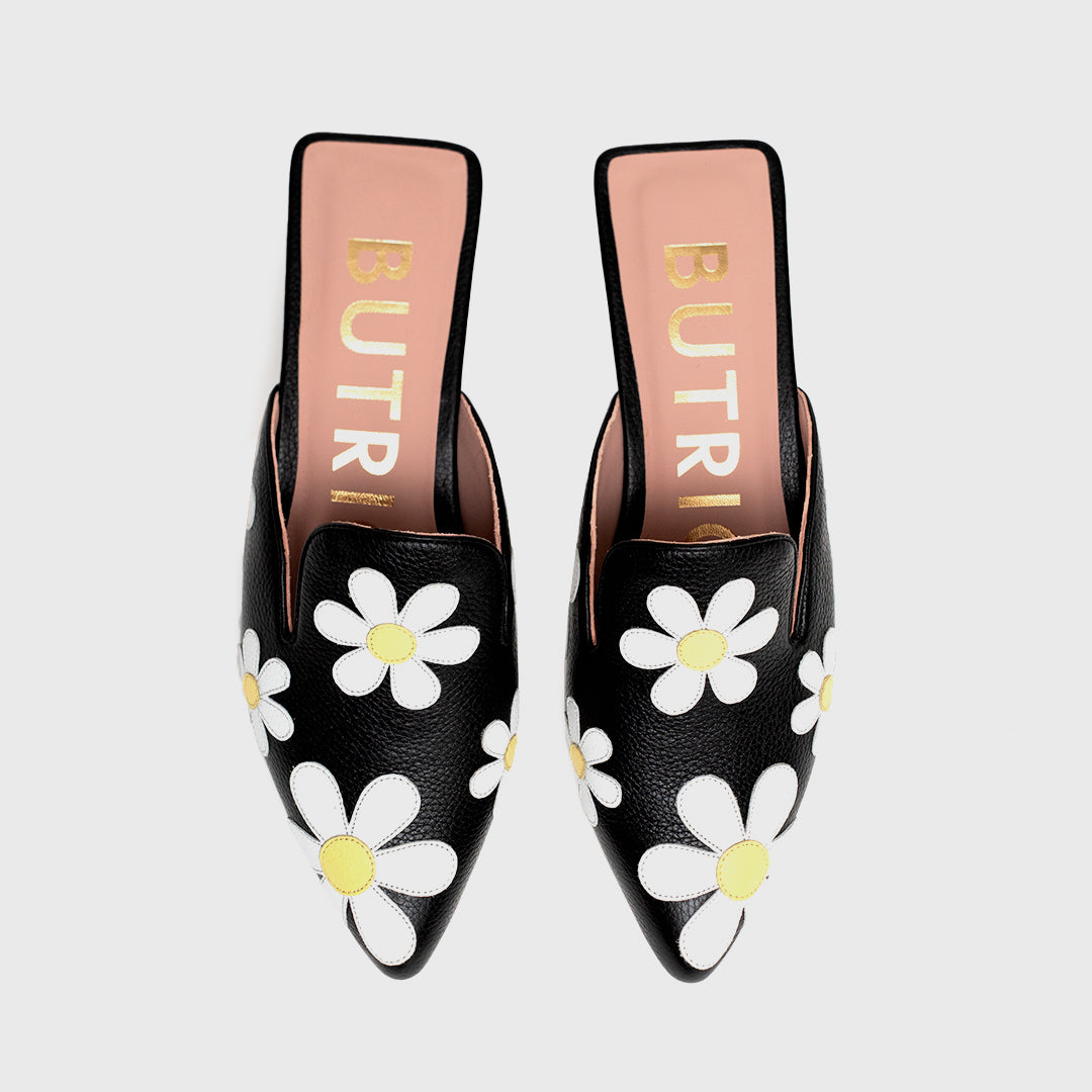 FREDA MULE FLAT NEGRO