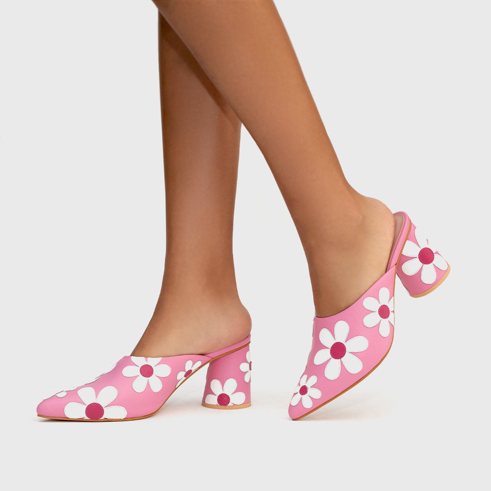 FREDA MULE PUMP PINK