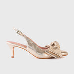 Load image into Gallery viewer, GIANNA MIDI SLINGBACK PLATINO ORO
