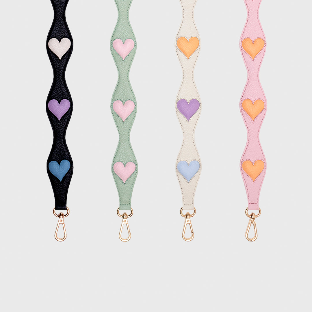 STRAP HEARTS NEGRO MULTICOLOR
