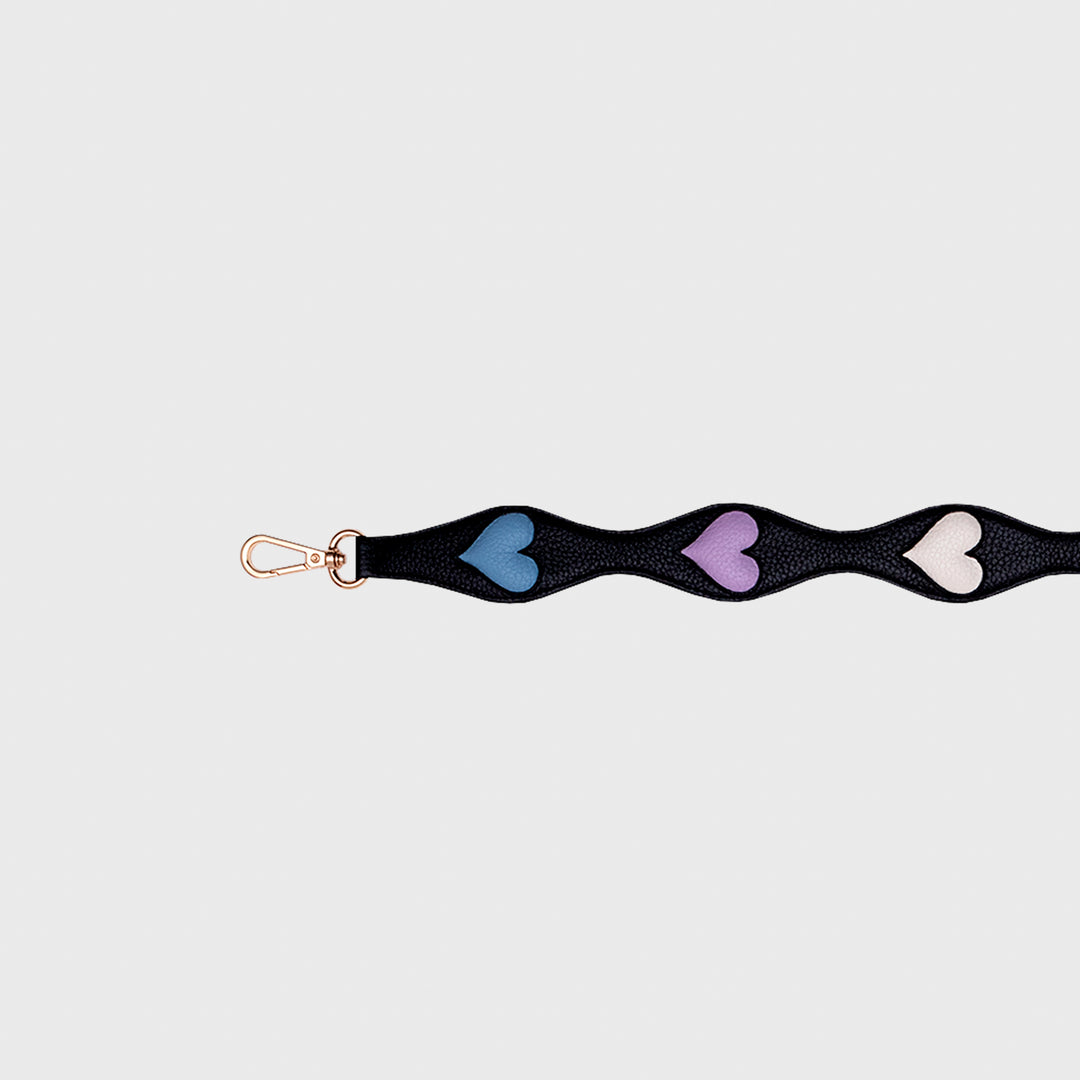 STRAP HEARTS NEGRO MULTICOLOR