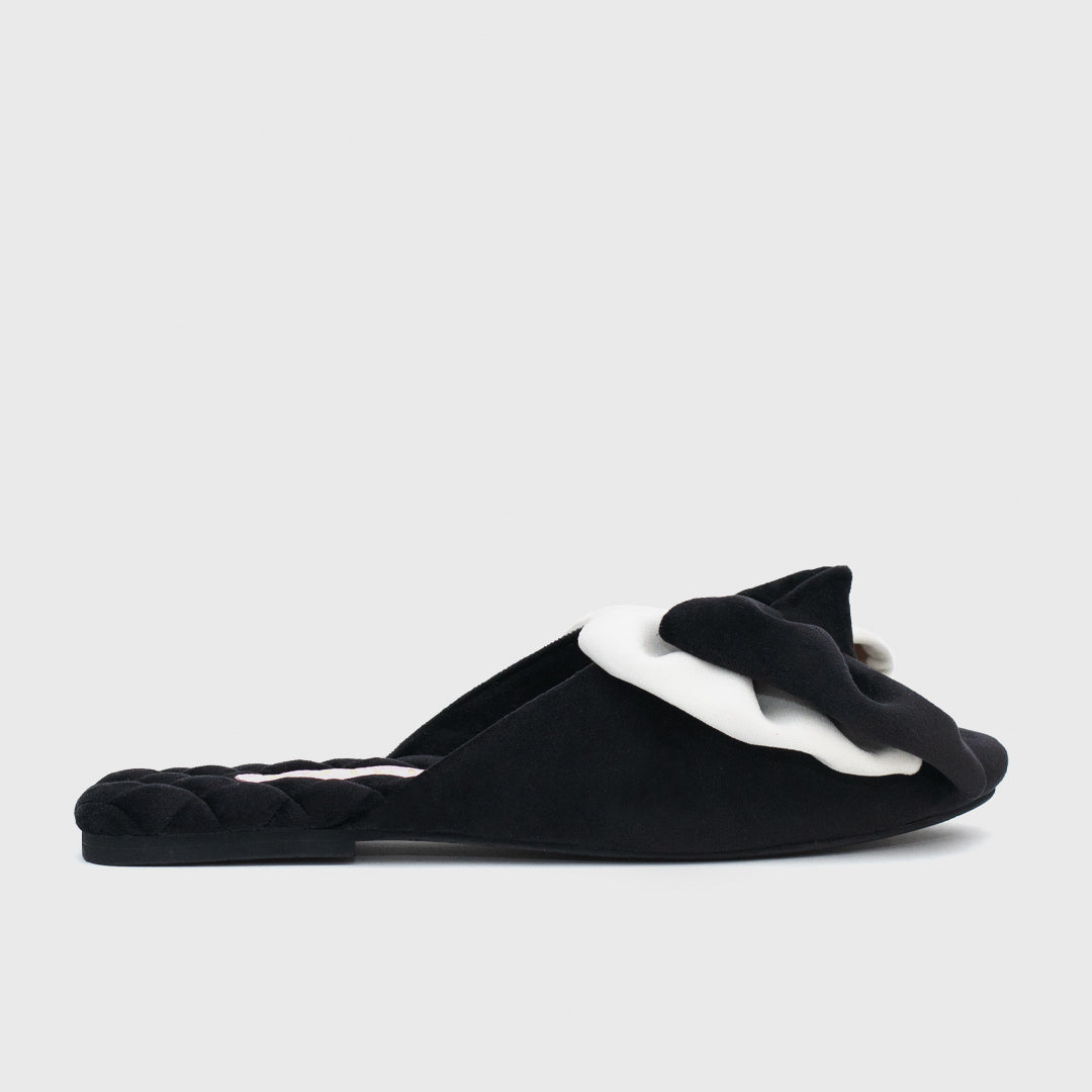 JAYNE SLIPPER BLACK BONE
