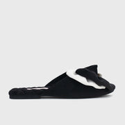 JAYNE SLIPPER HUESO NEGRO