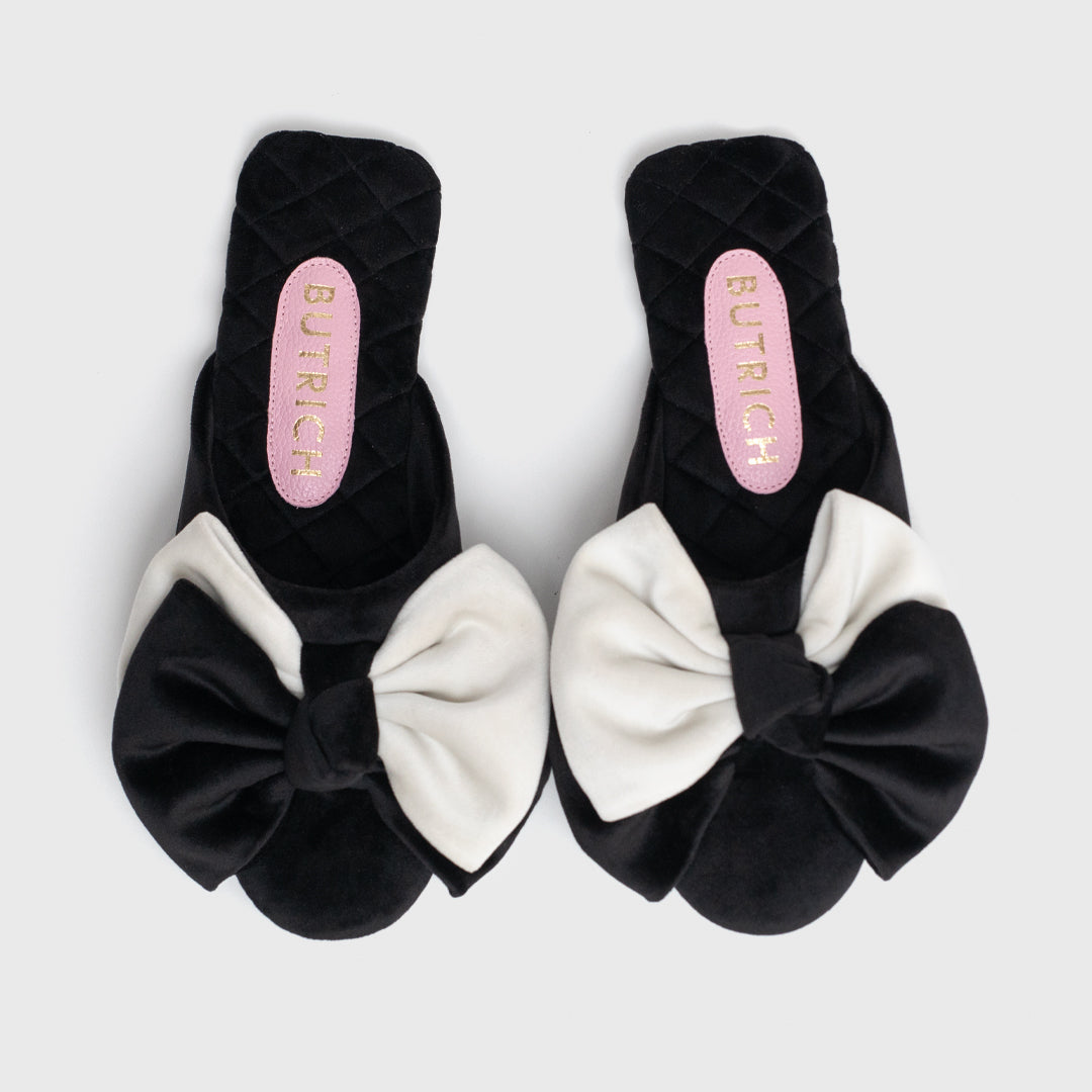 JAYNE SLIPPER BLACK BONE