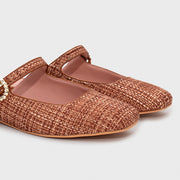 KENZA MULE FLAT OCRE