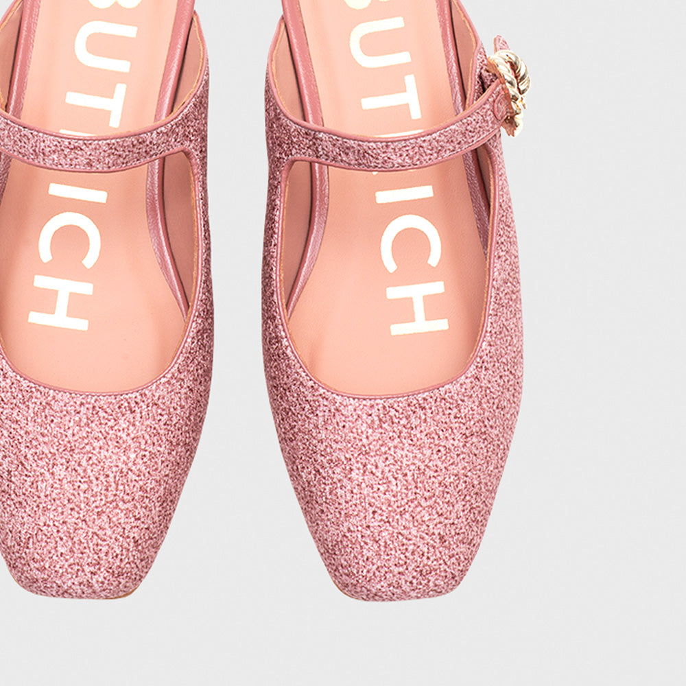 KENZA MULE FLAT ROSA