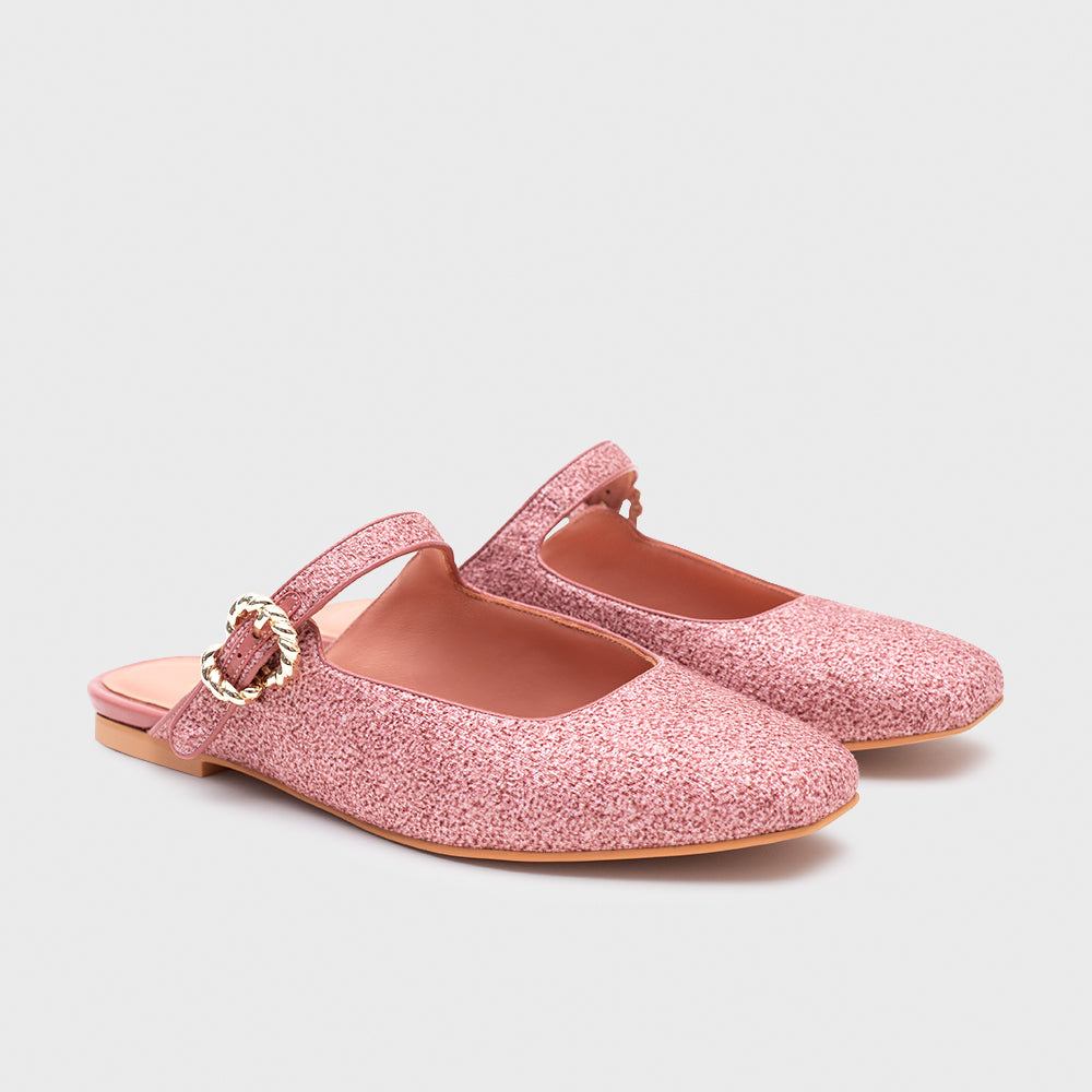 KENZA MULE FLAT ROSA