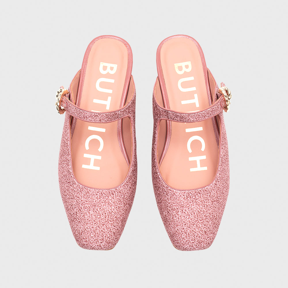 KENZA MULE FLAT ROSA