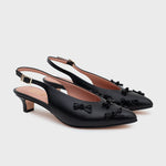 Cargue la imagen en el visor de la galería, LOUISE MIDI SLINGBACK NEGRO
