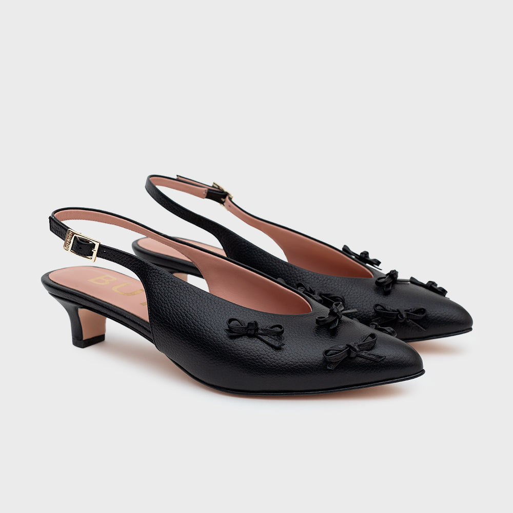 LOUISE MIDI SLINGBACK NEGRO