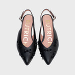 Cargue la imagen en el visor de la galería, LOUISE MIDI SLINGBACK NEGRO
