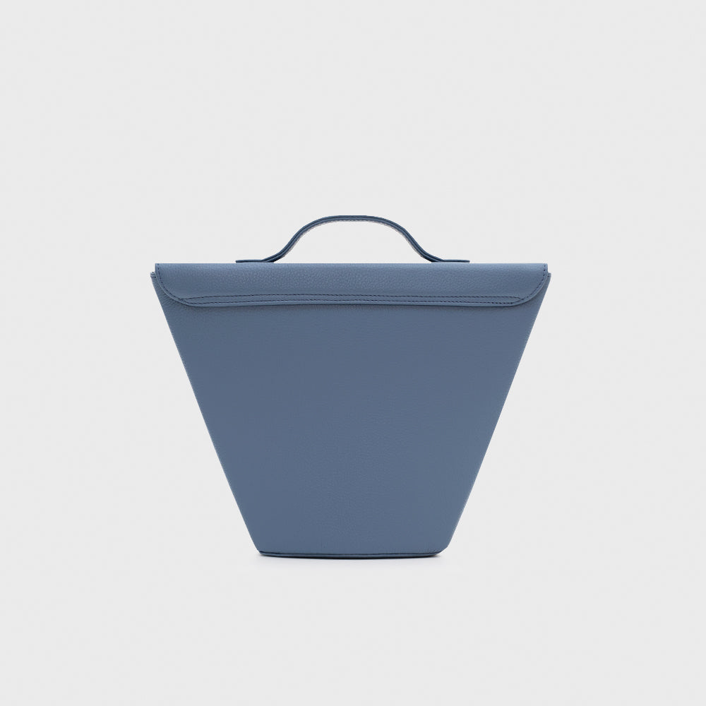 Lucille Flap Trapeze Bag Blue