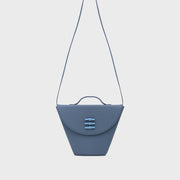 Lucille Flap Trapeze Bag Blue