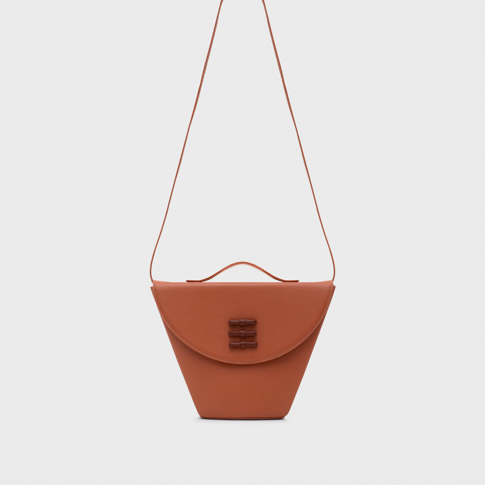 Lucille Flap Trapeze Bag Copper