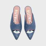 Cargue la imagen en el visor de la galería, LUCKY EYE MULE FLAT AZUL
