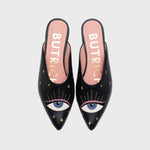 Cargue la imagen en el visor de la galería, LUCKY EYE MULE FLAT NEGRO
